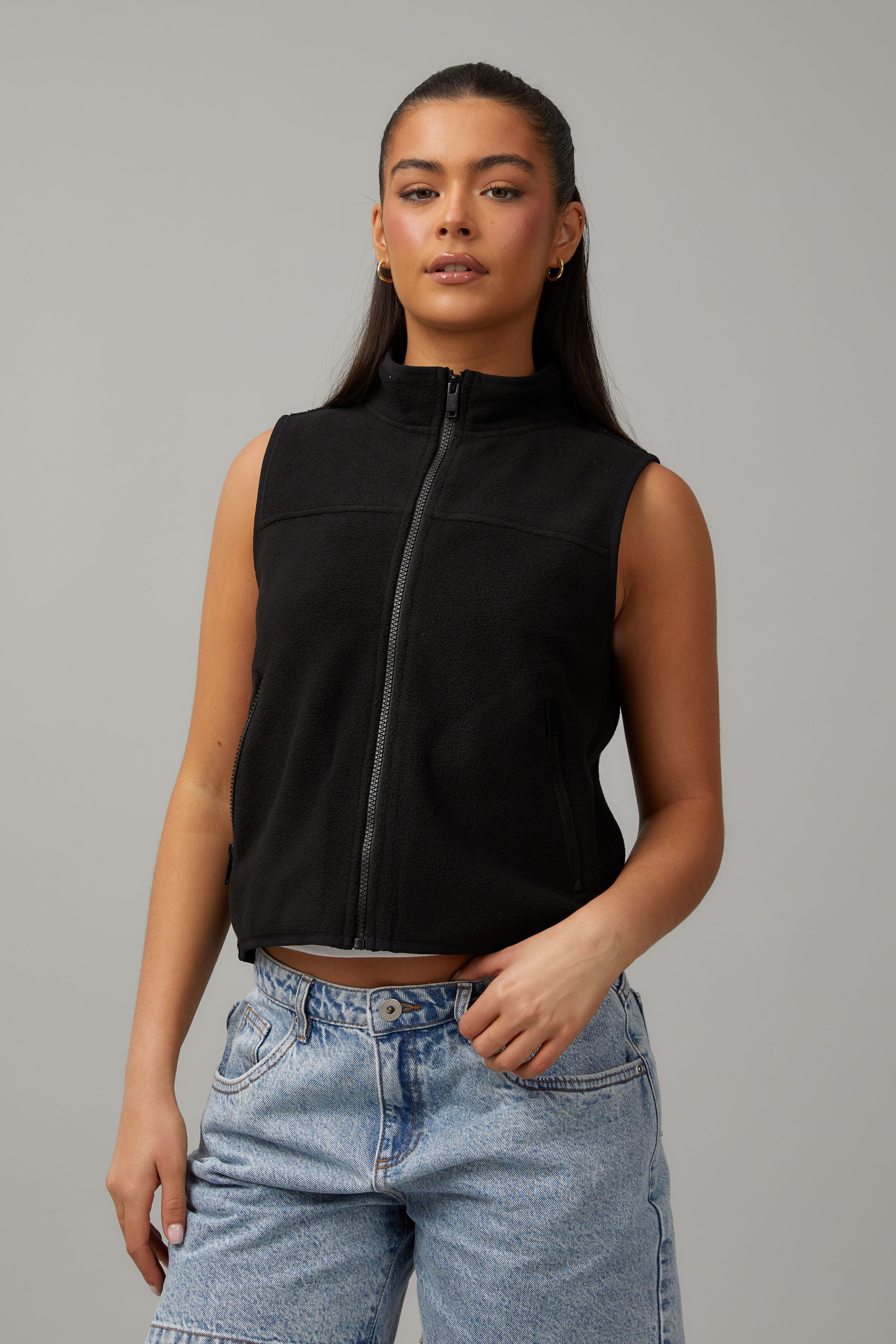 Polar fleece vest store women's