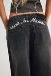 Mega Baggy Jort, DARK SILENCE/EMBROIDERY - example image 4
