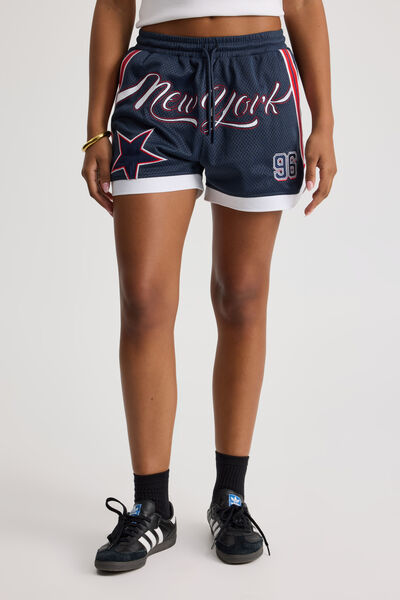 Hype Street Basketball Short, NEW YORK_ NAVY BLAZER