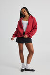 Washed Zip Through Hoodie, WASHED SCOOTER - alternate image 2