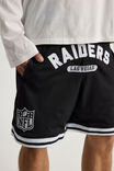 Nfl Basketball Short, LCN NFL BLACK/RAIDERS LAS VEGAS PILL - alternate image 4