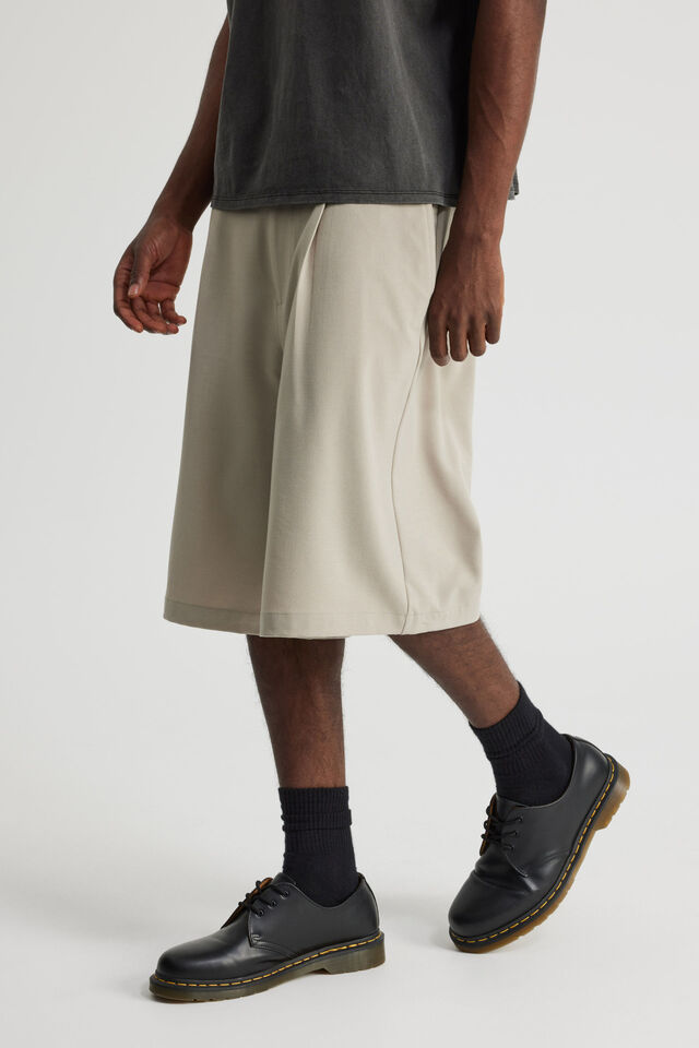Open Gallery Pleated Woven Short, SUNBLEACHED KHAKI