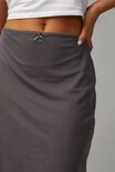 Mesh Midi Slip Skirt, DARK CHOC - alternate image 4