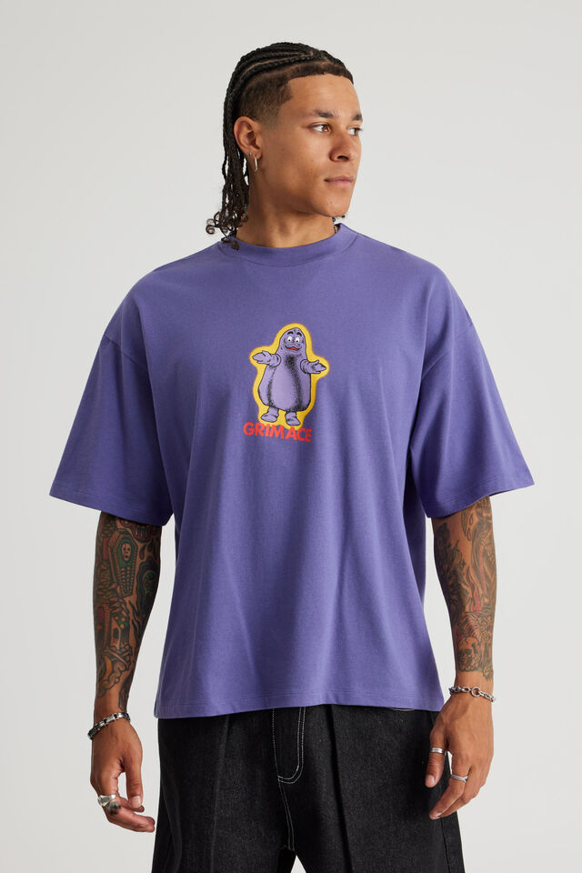Mcdonalds Box Fit Tshirt, LCN MCD NEBULA/GRIMACE