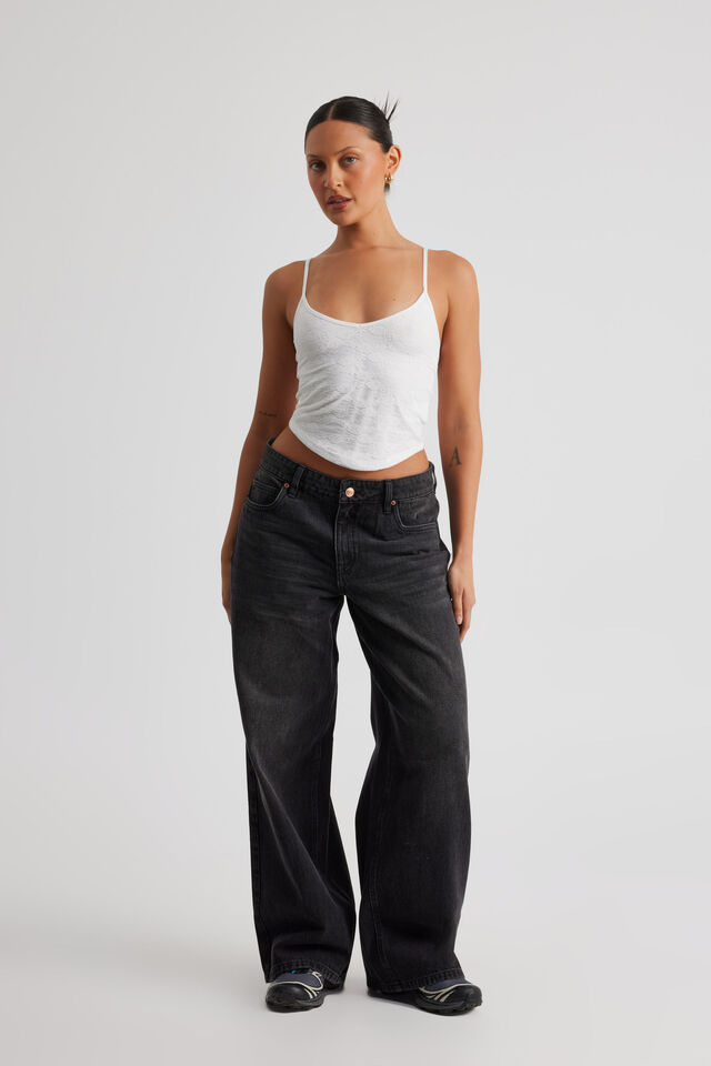 Mid Rise Baggy Jean, MIDNIGHT BLACK