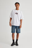 Box Fit Nba T Shirt, LCN NBA WHITE/BULLS Y2K - alternate image 5