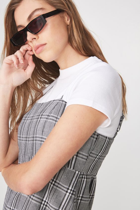 90S Retro Thin Sunnies, BLK SHINE TINT