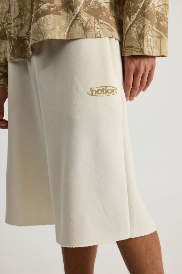 Notion Baggy Track Short, NTN VANILLA/TONAL ETHEREAL