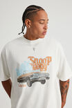 Box Fit Music Merch T Shirt, LCN BRA CLOUD/SNOOP LOW RIDER - alternate image 4