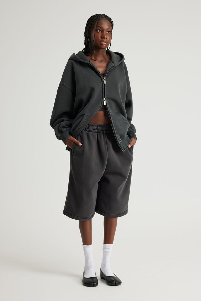Authentics Premium Zip Through, WASHED BLACK