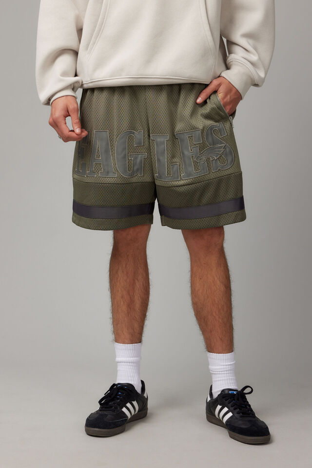 Nfl Basketball Short, LCN NFL DUSTY KHAKI/PHILADELPHIA EAGLES