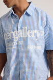Open Gallery Boxy Cropped Short Sleeve Shirt, OG FRESH CHECK/TEXT - alternate image 6