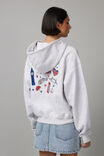 Graphic Hoodie, SILVER MARLE/LND ICONS - alternate image 2