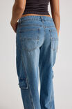 Mid Rise Cargo Jean, TEXAS BLUE - alternate image 4