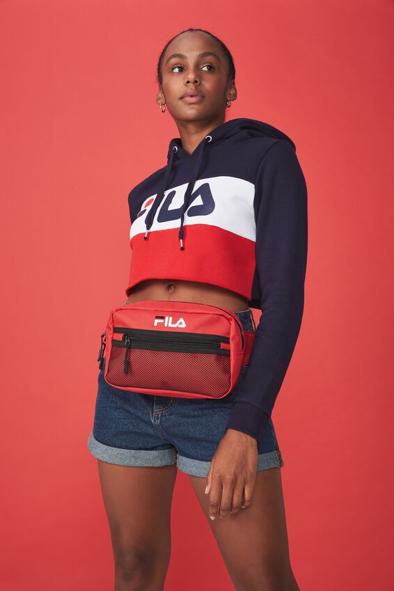 Fila Lcn Square Mesh Bag, RED