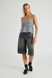 Luca Ruffle Top, BLACK GINGHAM - alternate image 2