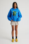 Music Merch Hoodie, LCN BRA MEDITERRANEAN BLUE/ BILLIE EILISH - alternate image 2