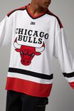 Long Sleeve V Neck Jersey, LCN NBA WHITE/CHICAGO BULLS - alternate image 5