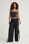 Open Gallery Baggy Nylon Track Pant, OG BLACK/WHITE - example image 2