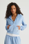 Notion Velour Zip Through, NTN BLUE MIST - alternate image 1