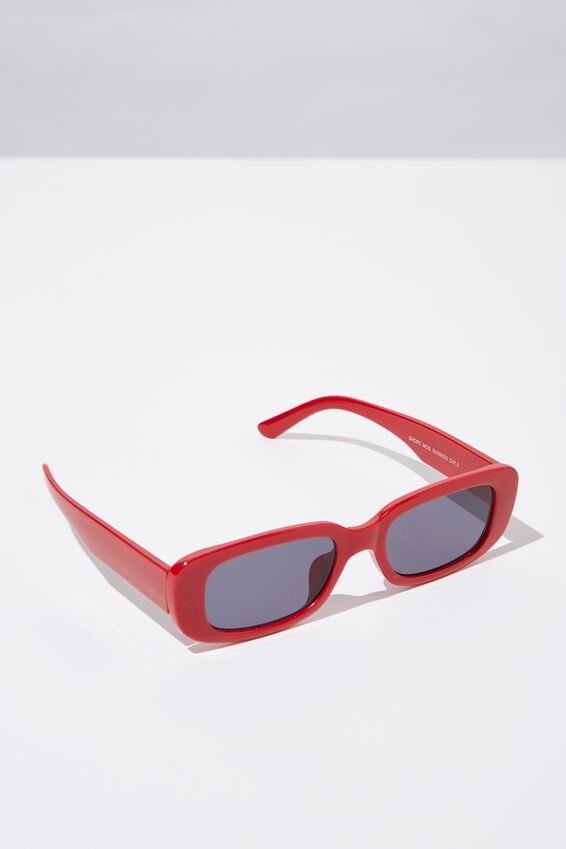 Short Mod Sunnies, MATT RED_TINT