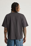 Half Half Heavyweight Box Fit Graphic Tshirt, HH SLATE/HALF HALF CHROME - alternate image 3