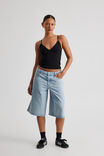 Mega Baggy Jort, FADED BLUE - alternate image 1