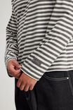 Open Gallery Cropped Long Sleeve Tshirt, OG TITANIUM STRIPE/OG LOGO - alternate image 4