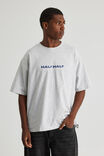 Half Half Heavyweight Box Fit Graphic Tshirt, HH SILVER MARLE/CONTRABAND COLLAGE - alternate image 2