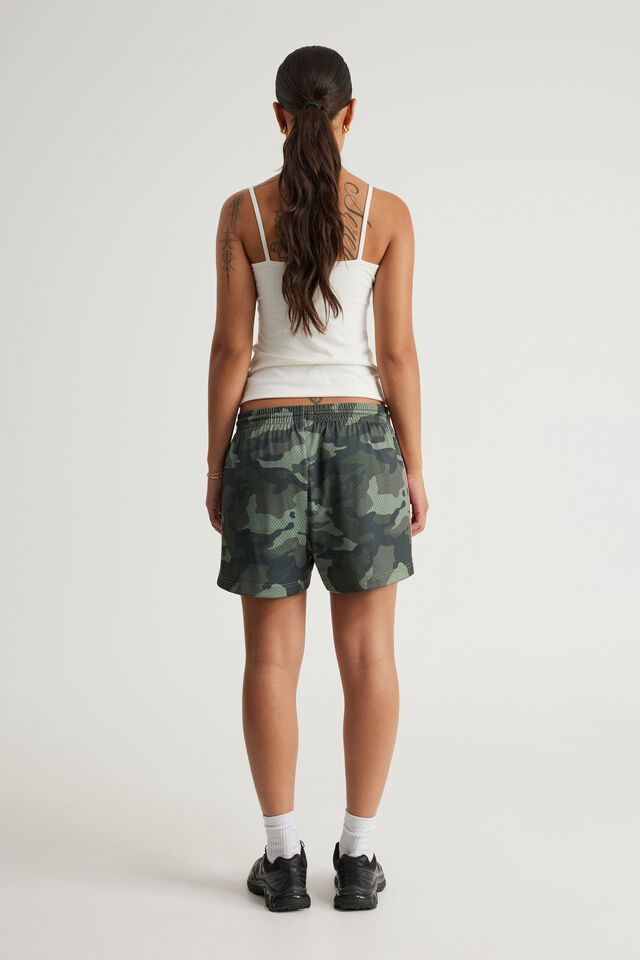 Hype Street Basketball Short, CAMO/PINK