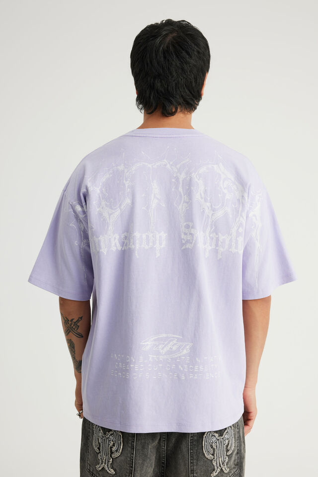Notion Vintage Graphic Tshirt, NTN WASHED CRISP LILAC/WORKSHOP SUPPLIES