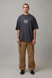 Heavy Weight Box Fit Graphic Tshirt, UC WASHED BLACK/SKYLINE - alternate image 2