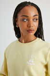 Graphic Crew Sweater, FRENCH VANILLA/HOTEL CHERIE - alternate image 4