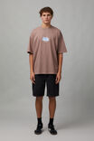 Heavy Weight Box Fit Graphic Tshirt, DUSTY MAUVE/5 BOROUGHS - alternate image 2