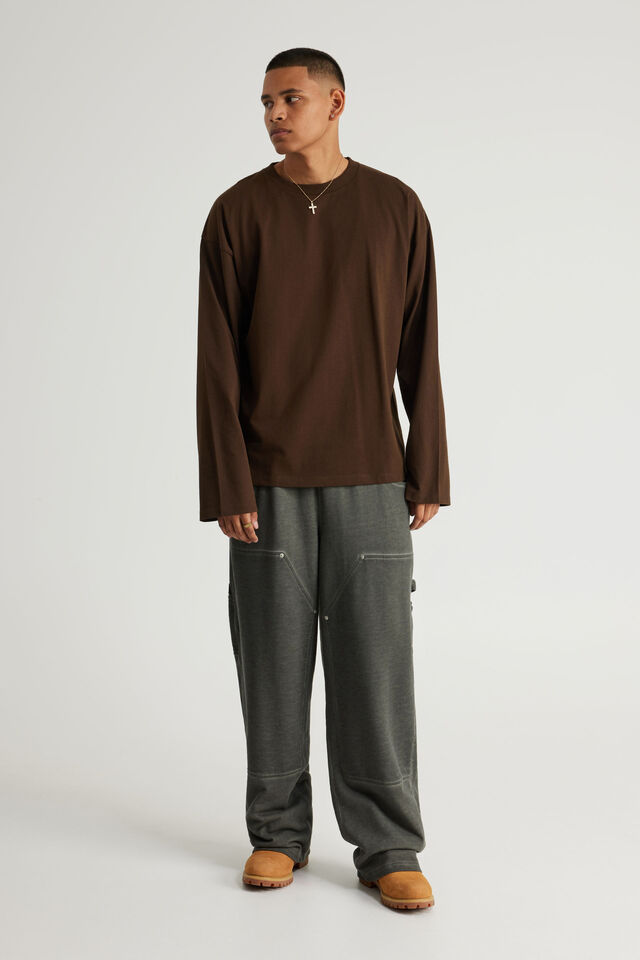Authentics Long Sleeve Tshirt, WALNUT