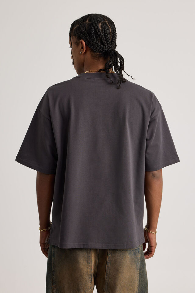 Half Half Heavyweight Box Fit Graphic Tshirt, HH SLATE/HALF HALF BUBBLE