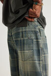 Notion Relaxed Baggy Denim Short, UNDERGROUND CHECK - example image 4