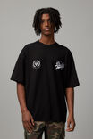 Essential Nba T Shirt, LCN NBA BLACK/CHICAGO BULLS CREST - alternate image 1