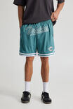 Nfl Basketball Short, LCN NFL DARK TEAL/DOLPHINS NEW SCRIPT - alternate image 2