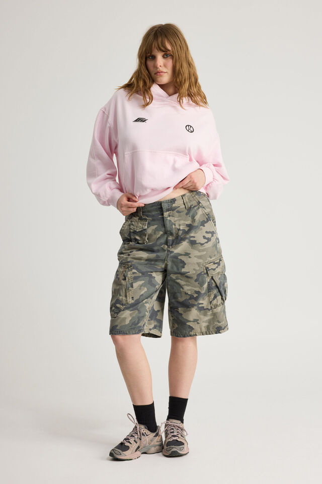 Open Gallery Boxy Hoodie, OG WASHED ICE PINK/TRIAD