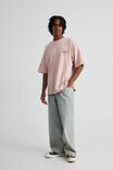 Heavy Weight Box Fit Graphic Tshirt, HH DUSTY PINK/FOUR STARS - alternate image 2