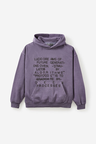 Notion Hoodie, NTN WASHED PURPLE DOVE/TEAL HAZE