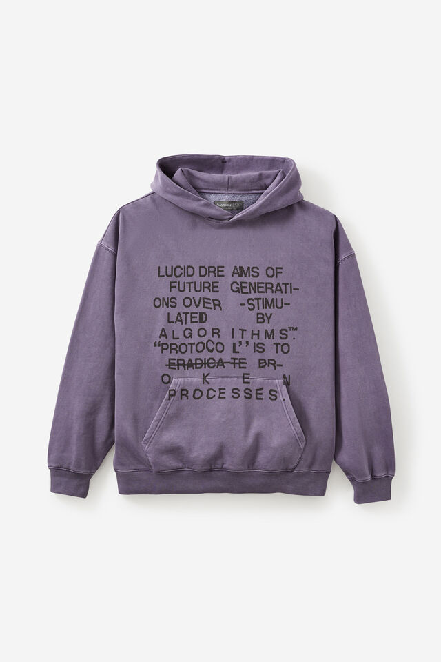 Notion Hoodie, NTN WASHED PURPLE DOVE/TEAL HAZE