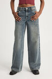 Mid Rise Baggy Jean, SUNSET INDIGO - alternate image 2
