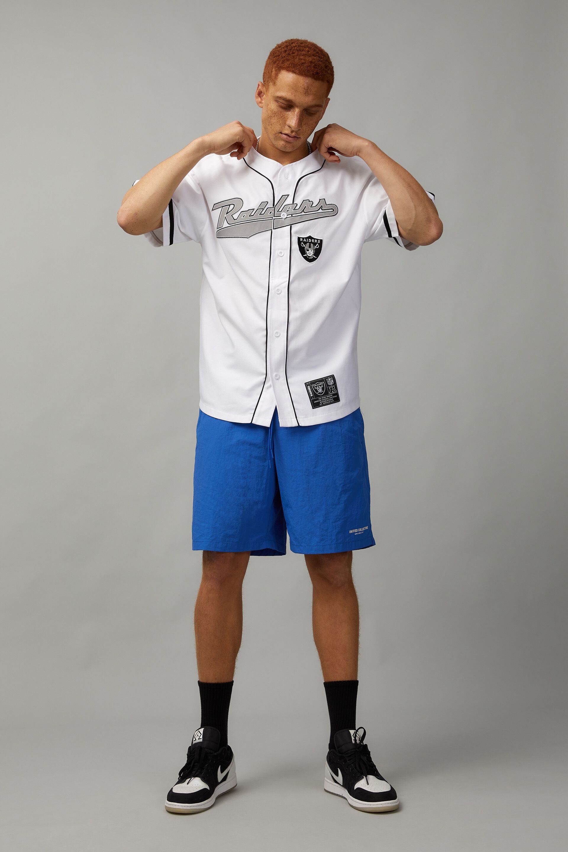 La raiders shop baseball jersey