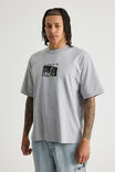 Box Fit Music Merch T Shirt, LCN BRA STEEL MARLE/TUPAC ME AGAINST - alternate image 3