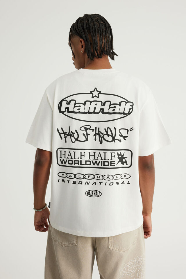 Half Half Heavyweight Core Fit Tshirt, HH CLOUD/MANIFOLD