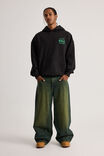 Half Half Hoodie, HH BLACK/CASH CHECKED - alternate image 2