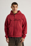 Notion Zip Thru Hoodie, NTN TUSCAN RED/NOTION LOGO - alternate image 3