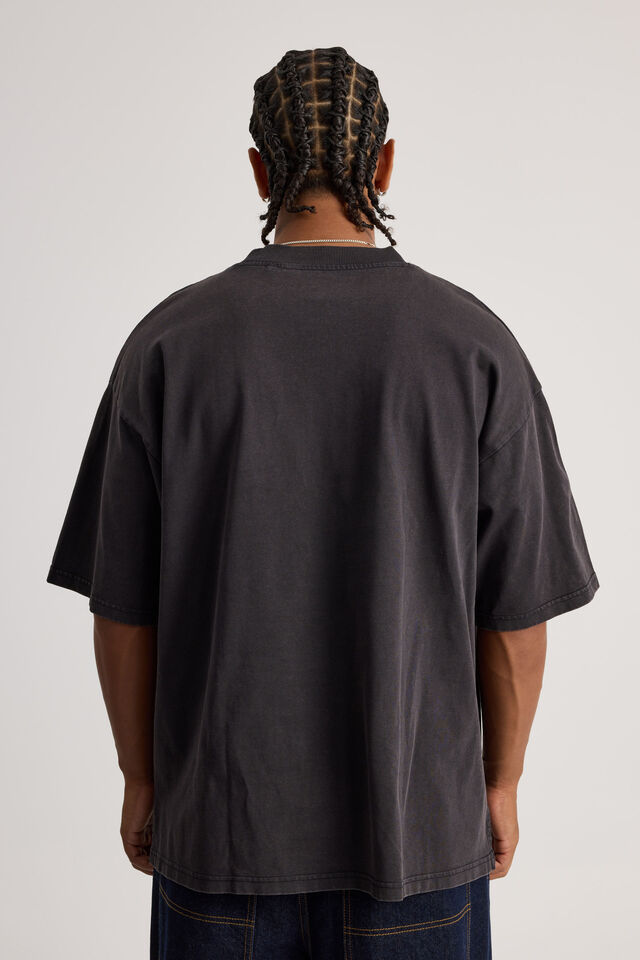 Notion Heavy Weight Box Fit Graphic Tshirt, NTN BLACK ACID/DYSTOPIA